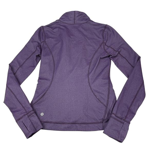 LULULEMON Precision Jacket Size 8 Chain Link Lilac Deep Zinfandel - Picture 12 of 14